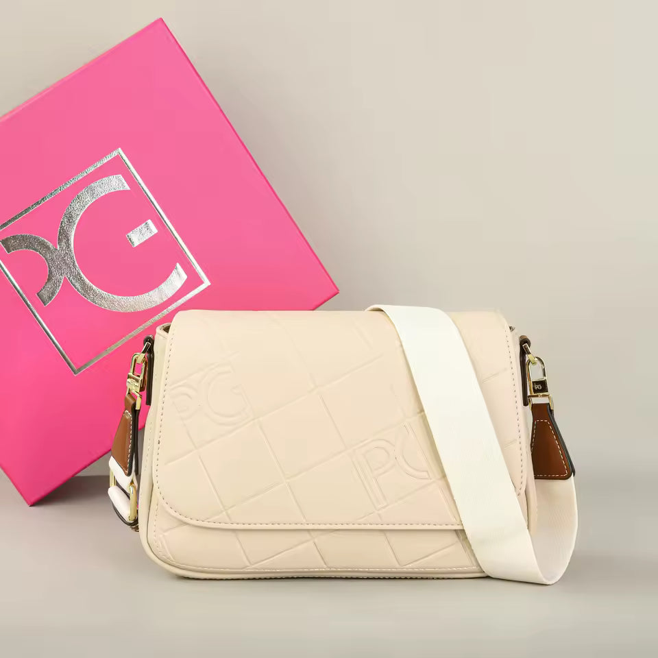 Mala Transversal Clássica PG PATSY GARIS - Modelo Multifuncional Retro