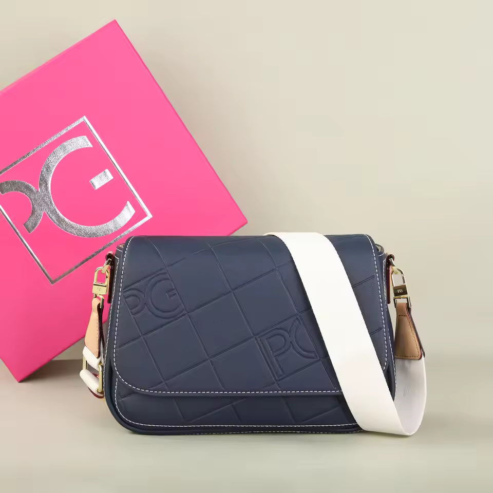 Mala Transversal Clássica PG PATSY GARIS - Modelo Multifuncional Retro